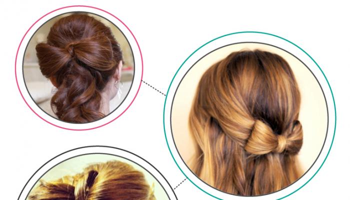 Cara membuat busur rambut dari rambut dengan tangan Anda sendiri - petunjuk langkah demi langkah dalam gambar Cara membuat busur dari rambut tanpa tembus pandang