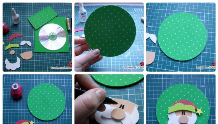 Crafts from CDs for the New Year: making decorations from old CDs